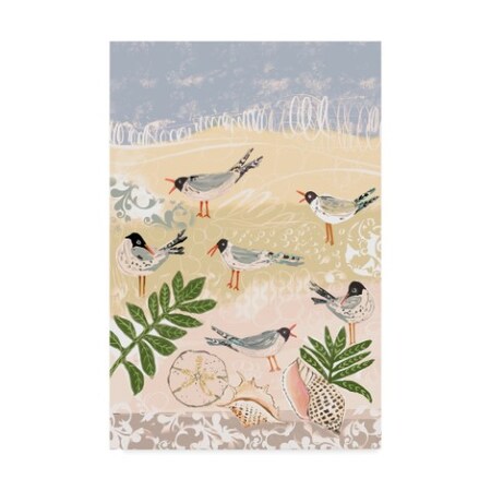 Trademark Fine Art Karen Fields 'Sea Birds' Canvas Art, 12x19 ALI30888-C1219GG